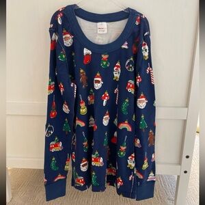 Hanna Andersson Christmas Pajama Top, adult medium